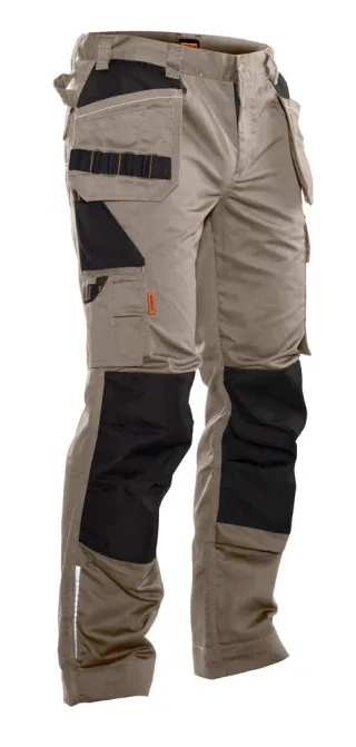 2322 Riipputaskuhousut Khaki / Musta