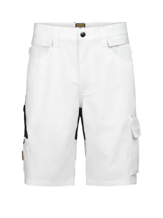 2336 Craftman Semistretch -shortsit Valkoinen / Musta