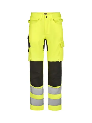 2379 Craftsman Stretch Hi-vis -housut Keltainen / Musta