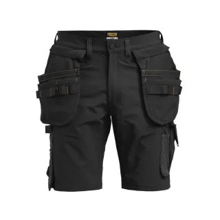 2397 Työshortsit Stretch-materiaalia Musta