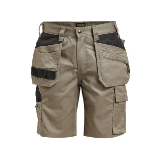 2722 Riipputaskushortsit Khaki / Musta
