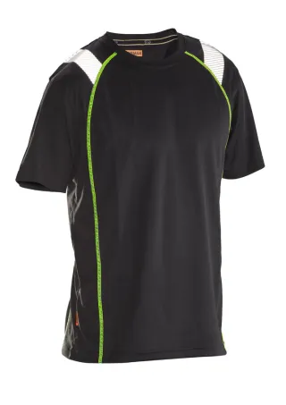 5620 T-paita Spun Dye Vision Musta / Keltainen