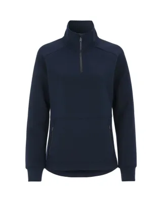 Anzac Lady Half Zip Collar Tummansininen
