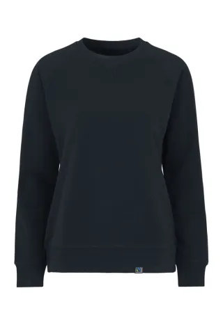 Cottover F. Terry Crew Neck Lady Tummansininen