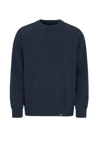 Cottover F. Terry Crew Neck Man Tummansininen