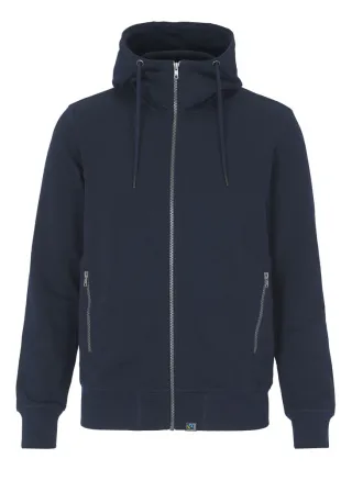 Cottover F. Terry Fz Hood Tummansininen