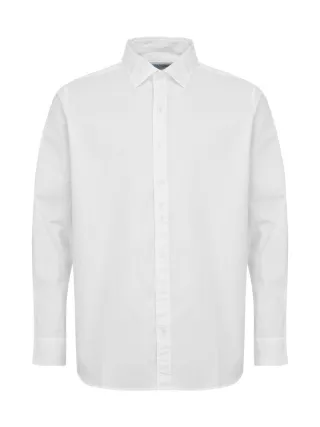 Cottover Poplin Slimfit Valkoinen