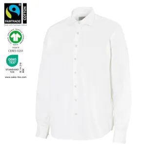 Cottover Twill Kauluspaita Comfort Valkoinen