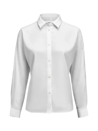 Crepe Satin Blouse Valkoinen
