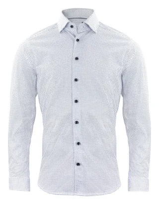 Ib131 Pique Knit Regular Valkoinen
