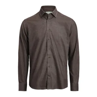Indigo Bow 134 Cord Shirt Tailored Fit M Ruskea