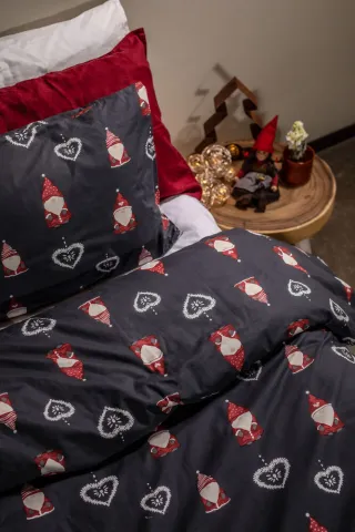 Jouluinen Pussilakanasetti Harmaa