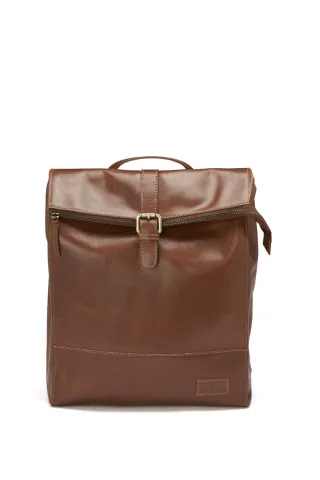 Leather Line Backpack Konjakki