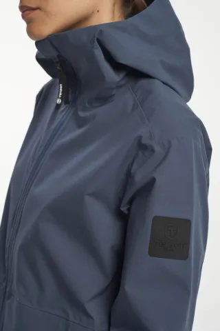 Misty Shell Parka Women Tummansininen