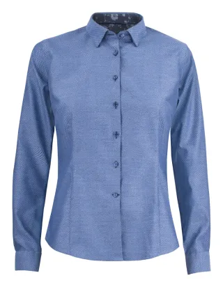 Pb144 Brushed Jacquard Woman Indigonsininen