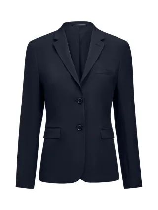 Signature Suit Blazer Woman Tummansininen