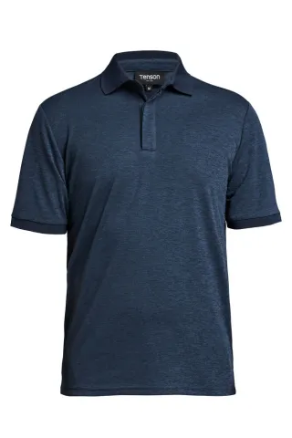 Txlite Melange Polo Men Tumma Laivastonsininen