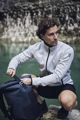 Txlite Midlayer Zip Men Vaaleanharmaa