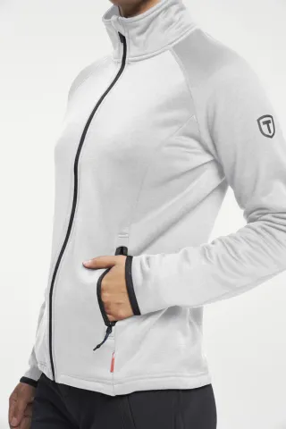 Txlite Midlayer Zip Women Vaaleanharmaa