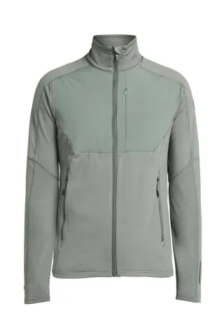 Txlite Windblock Full Zip Men Harmaanvihreä