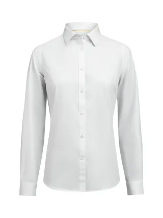 Yb150 Twill Stretch Woman Contemporary Valkoinen