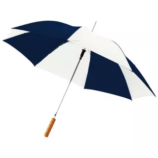 23” Lisa-sateenvarjo Puukahvalla, Automaattisesti Avautuva Navy