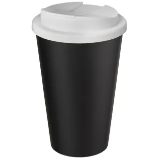 Americano® Eco -kahvimuki Kierrätetystä Materiaalista, Läikyttämätön, 350 Ml Valkoinen / Musta