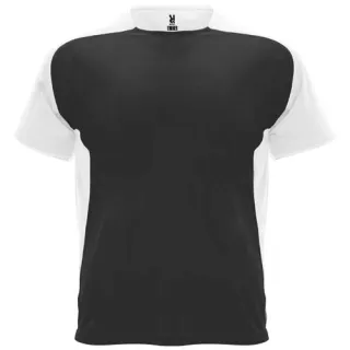 Bugatti Lyhythihainen Urheilu-t-paita, Unisex Musta / Valkoinen