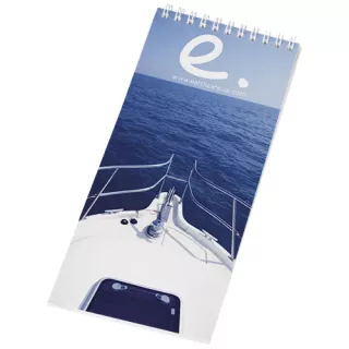 Desk-mate®  Kierremuistikirja, 1/3 A4 Valkoinen