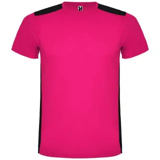 Detroit Lyhythihainen Urheilu-t-paita, Unisex, 130 G/m² Fuksia / Musta