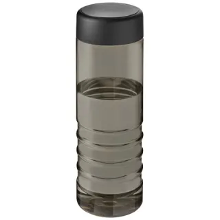 H2o Active® Eco Treble 750 Ml:n Urheilujuomapullo Kierrekannella Hiili / Musta