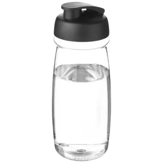 H2o Active® Pulse 600 Ml Flip Kansi Urheilujuomapullo Läpinäkyvä / Musta