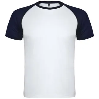 Indianapolis Lyhythihainen Urheilu-t-paita, Unisex Valkoinen / Navy Sininen