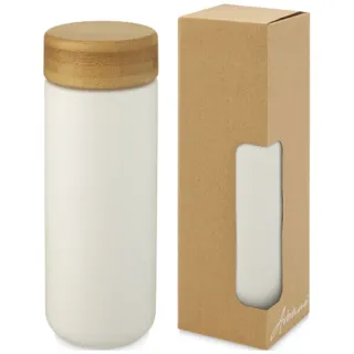 Lumi 300 Ml Keraaminen Kahvimuki Bambukannella