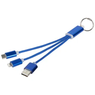 Metal 3-in-1 -latauskaapeli Avainketjulla