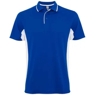 Montmelo Lyhythihainen Urheilupoolopaita, Unisex, 150 G/m² Royal Sininen / Valkoinen