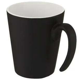 Oli 360 Ml Keramiikkamuki Kädensijalla Valkoinen / Musta