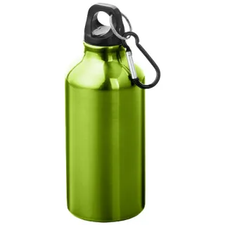 Oregon 400 Ml:n Alumiininen Vesipullo Karabiinikoukulla Omenanvihreä / Helmiäinen