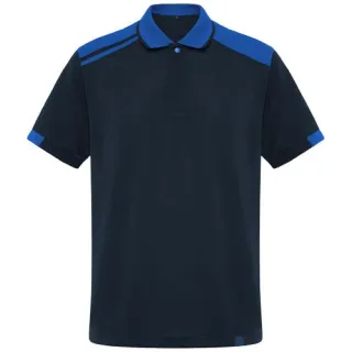 Samurai Antibakteerinen Lyhythihainen Unisex-poolopaita 160 G/m2 Navy Sininen / Royal Sininen
