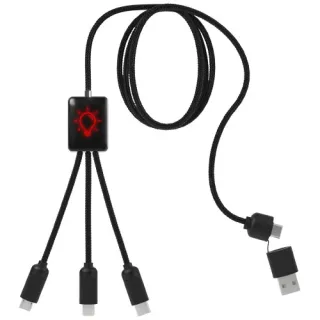 Scx.design C28 5-in-1-latauskaapeli Punainen / Musta