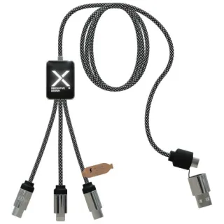 Scx.design C33 60 W:n Type-c-latauskaapeli, Jossa On Kaksi Valaistua Logoa 
