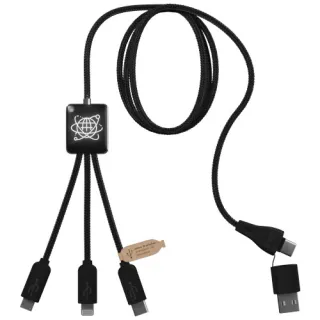 Scx.design C45 5-in-1 Rpet -latausjohto Tiedonsiirrolla