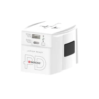 Skross® Muv Ac65pd -world Adapteri Usb-c-kaapelilla 