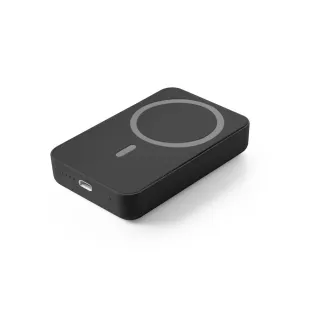 Ampere 10. 10.000 Mah Magnetic Power Bank With 15w Superfast Wireless Charger In Recycled Abs (100% Rabs) Musta