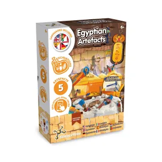 Ancient Egypt Excavation Kit Iii. Opetuspeli Mukana Voimapaperinen Lahjapussi (115 G/m²) Natural