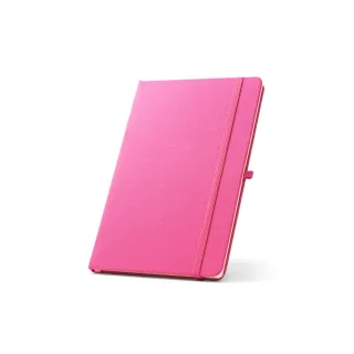 Anne. A5 Notebook In Recycled Polyester (100% Rpet) With Lined Pages Pinkki