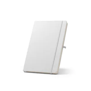 Anne Sub. A5 Notebook In Recycled Polyester (100% Rpet) 300d, Ideal For Sublimation Personalisation Valkoinen