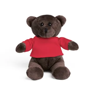 Bear. Polyesterinen Pehmolelu, Karhun Muotoinen, T-paidalla Punainen