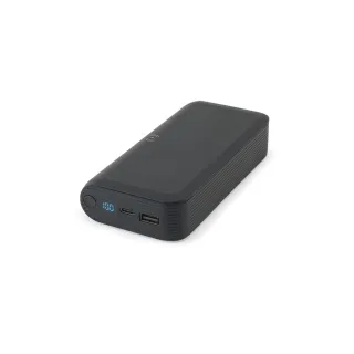 Becker 20. 20.000 Mah Power Bank In Recycled Abs (100% Rabs) With 15w Superfast Wireless Charger Musta