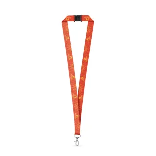 Bristol. Set Lanyard Sublimation Long Ii (20 Mm), Jossa On 20 Mm:n Sulkurengas Ja Turvalukko Valkoinen